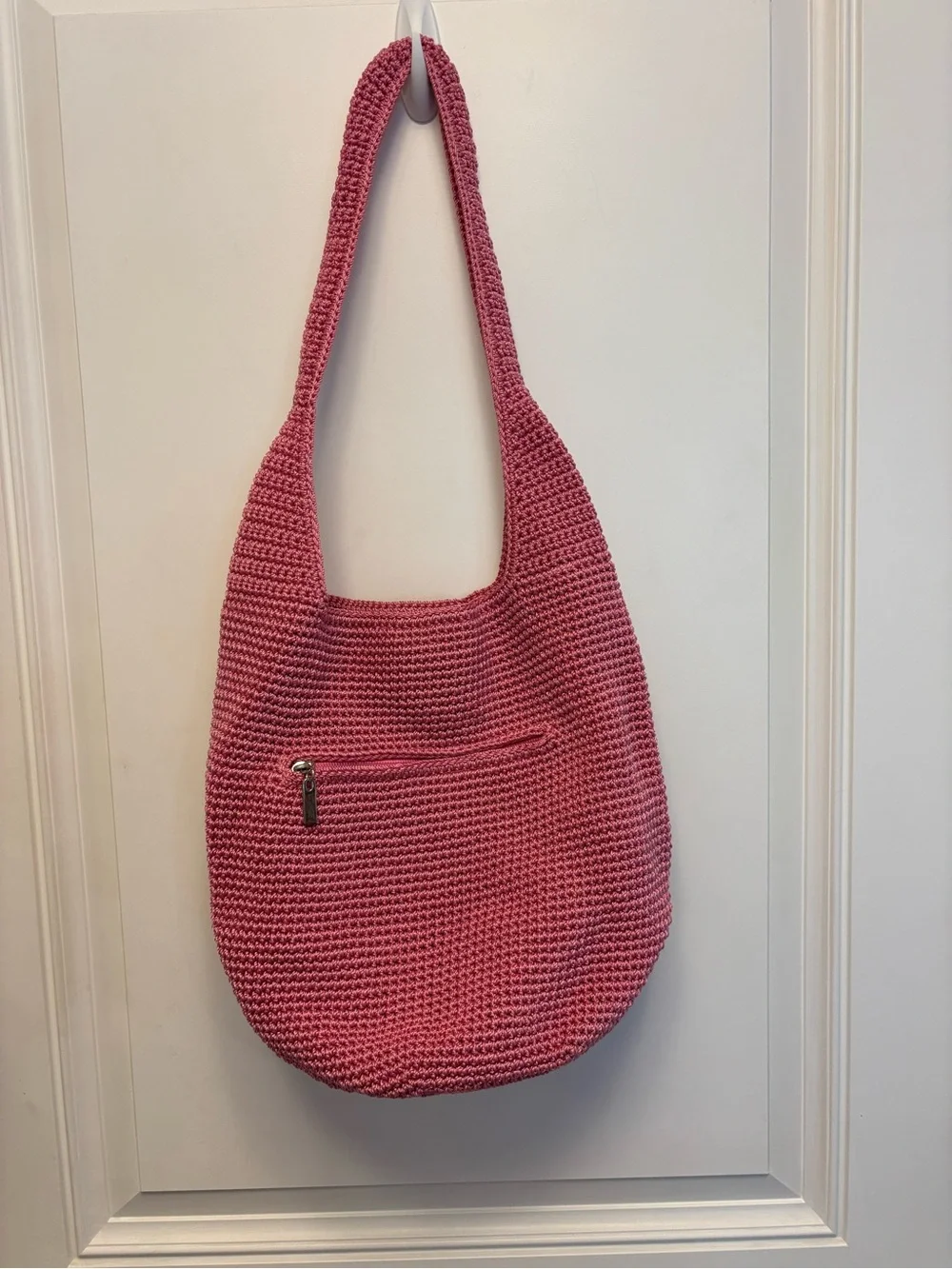 The SAK Crochet-Style Pink Shoulder Bag - Picture 1 of 2